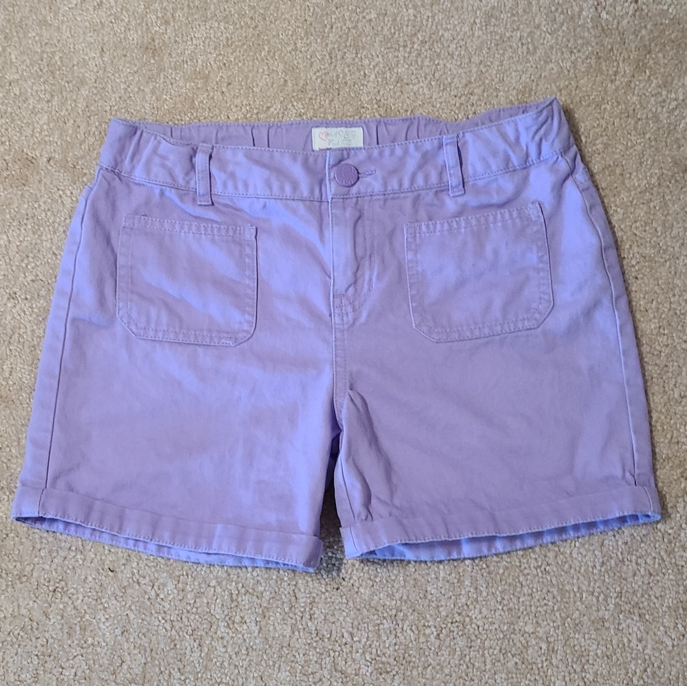 The Children's Place Purple Khaki Shorts 12